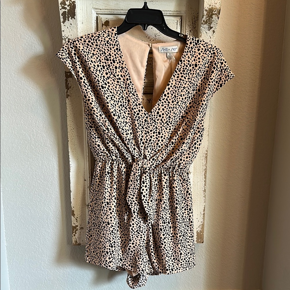 She + Sky Polka Dot Dress